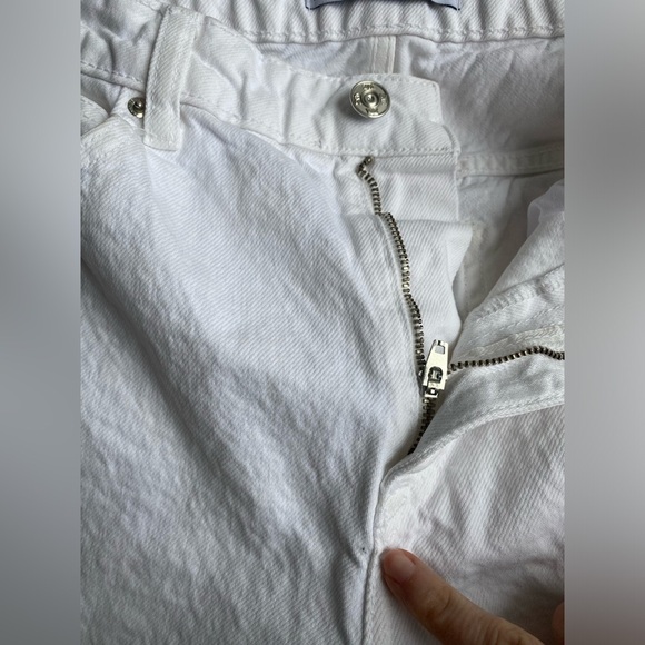 Zara White Full Length Straight Jeans Size 8 - Picture 10 of 12
